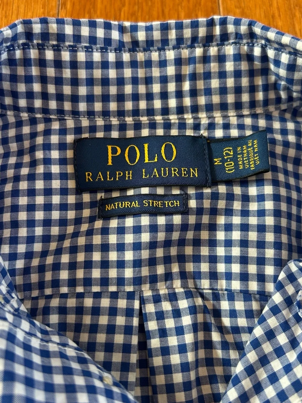 Ralph Lauren Boy’s Blue Gingham Button-Down Shirt